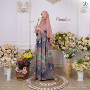 Alwa Hijab Qiandra Clay Dusty Floral